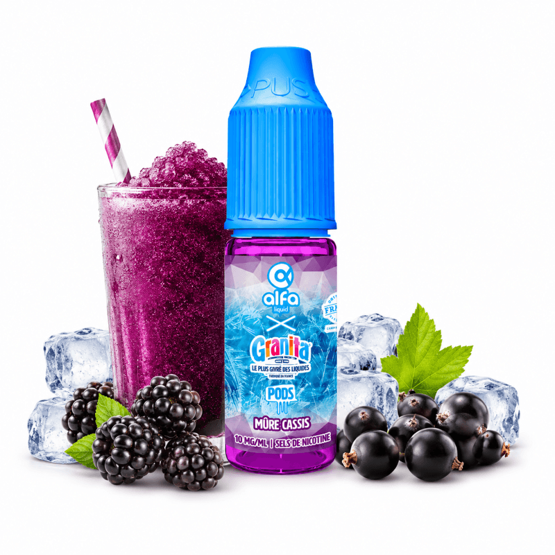Mure cassis 10ml Sels de nicotine