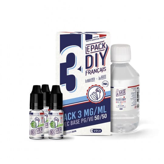 Pack Diy Le Booster Français 3/6/9mg 250ml