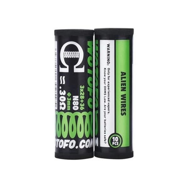 Pack de 10 Coils Alien Ni80 (28x3+36)